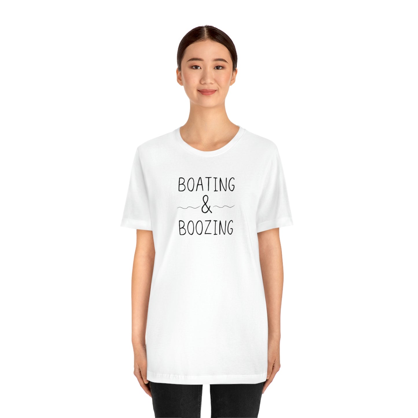 Boating & Boozing Unisex Jersey Short Sleeve Tee