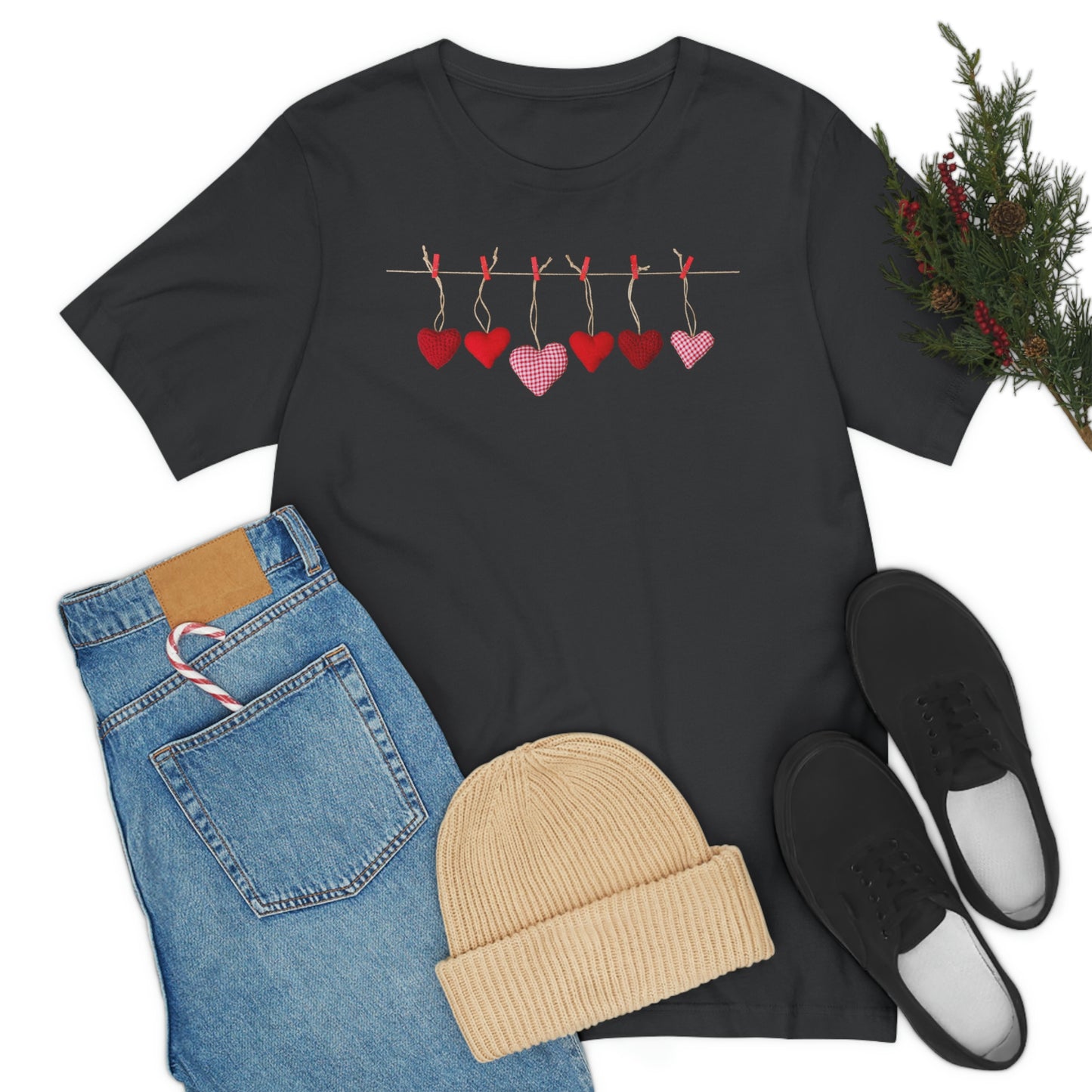 Heart String Unisex Jersey Short Sleeve Tee