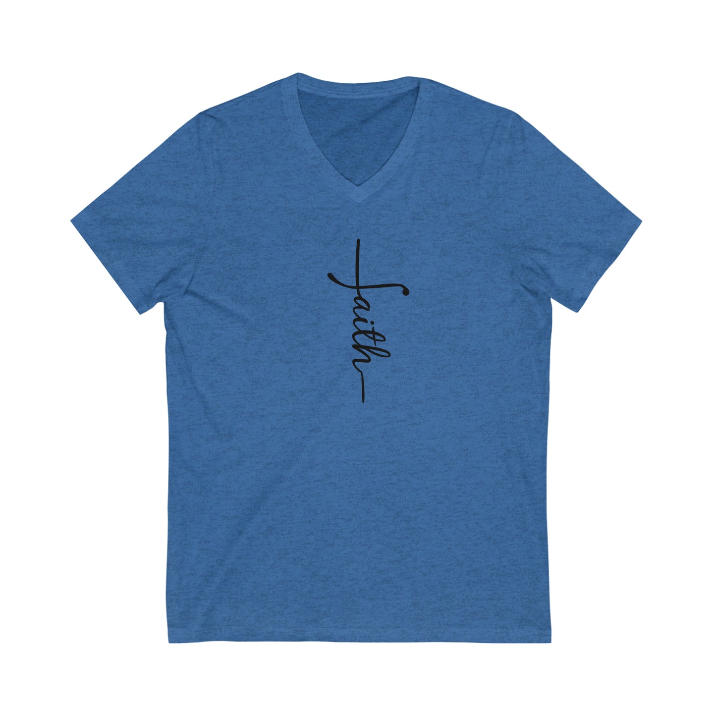 Faith Unisex Jersey Short Sleeve V-Neck Tee