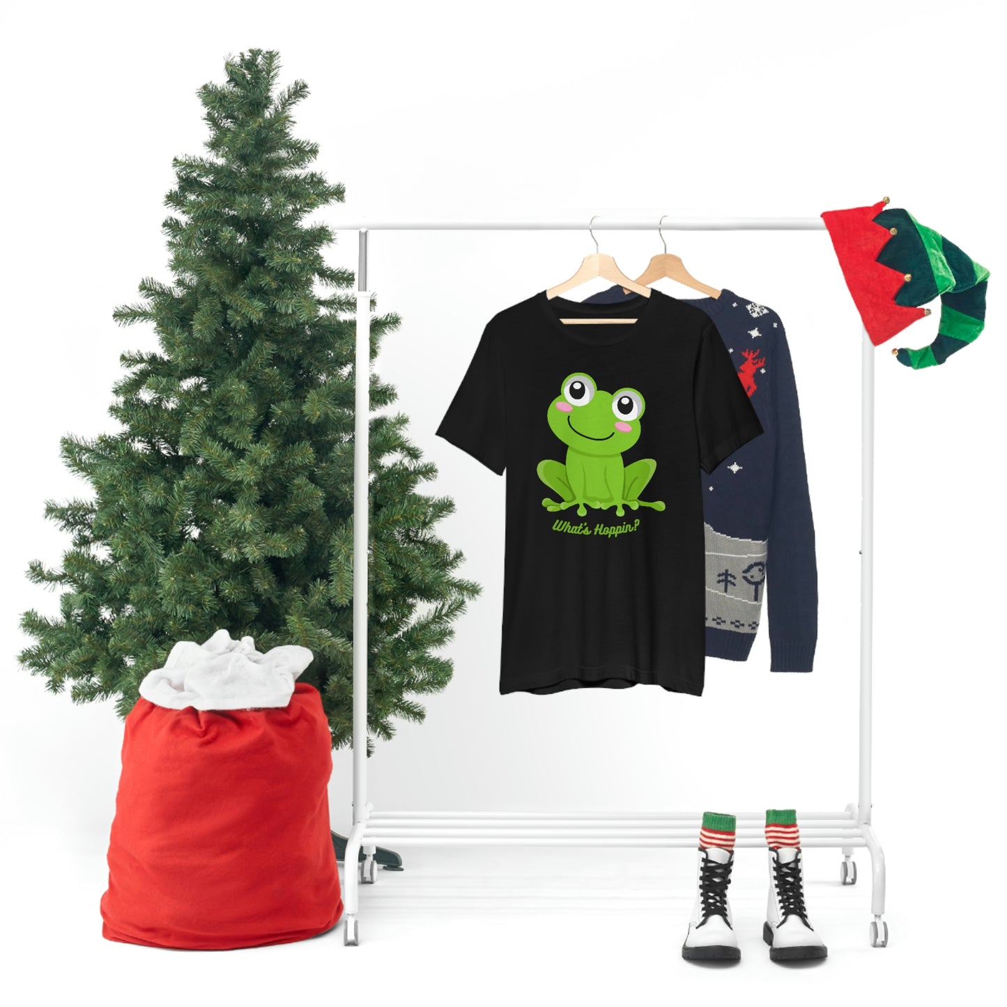 What's Hoppin? Frog Unisex Jersey Short Sleeve Tee
