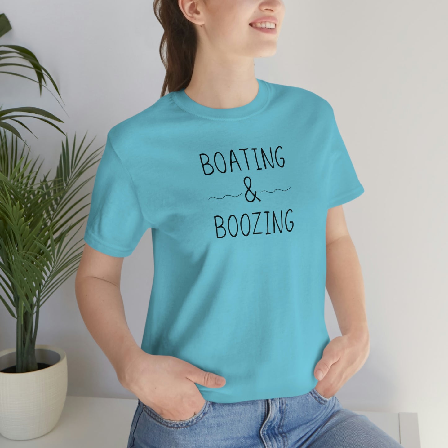 Boating & Boozing Unisex Jersey Short Sleeve Tee