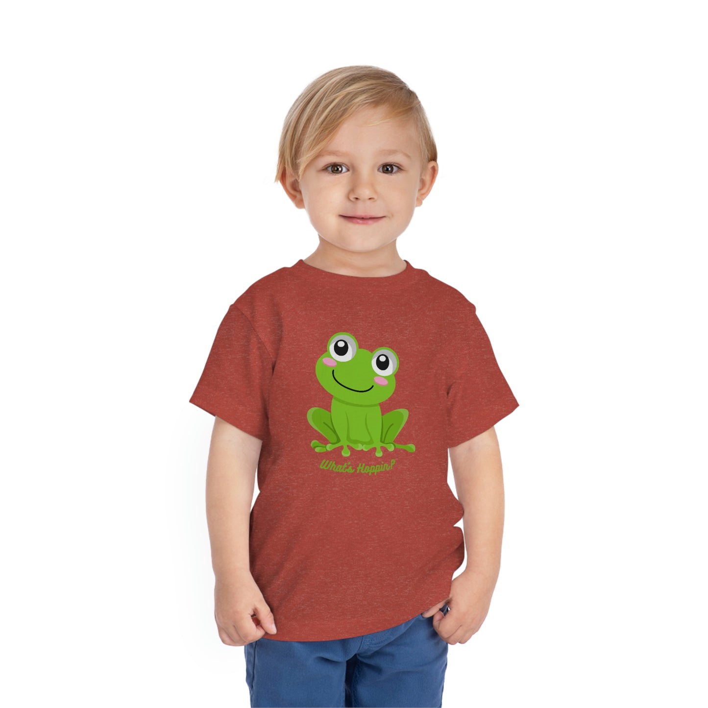 What's Hoppin? Frog Toddler Short Sleeve Tee