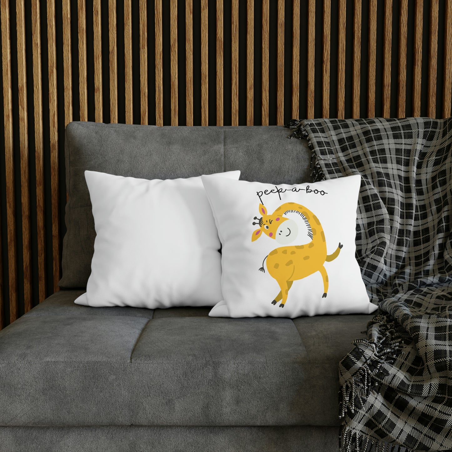 Giraffe Spun Polyester Pillowcase