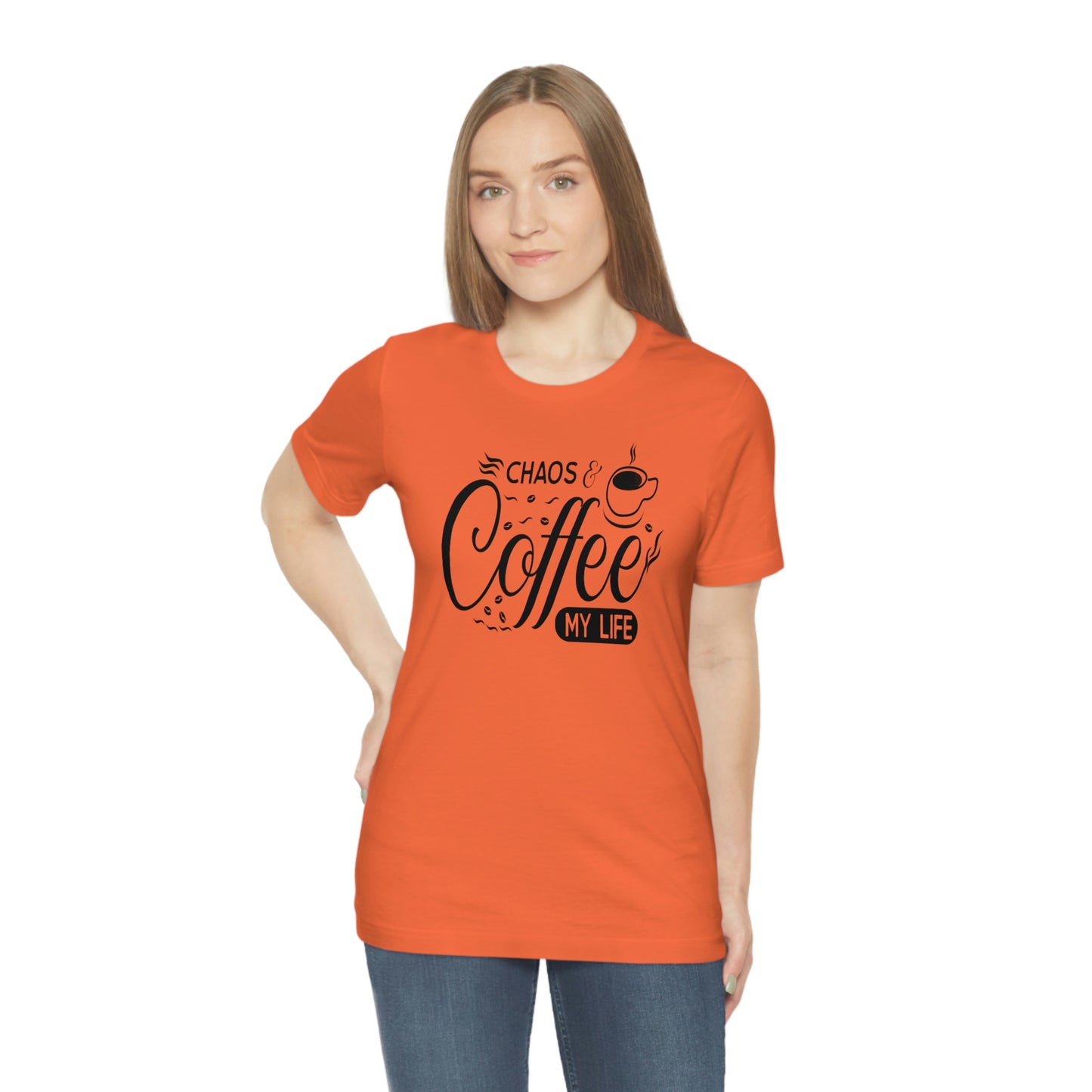Chaos Coffee Unisex Jersey Short Sleeve Tee