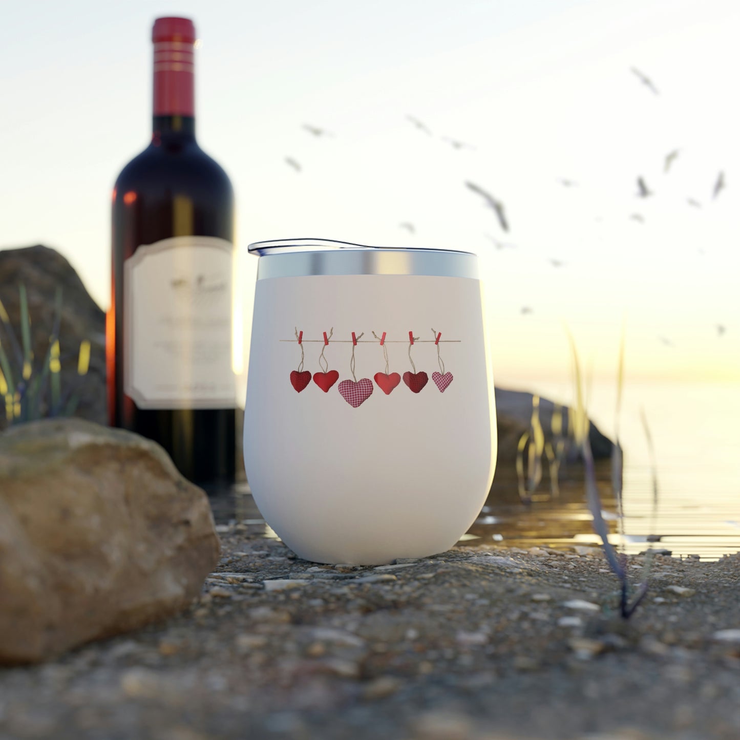 Heart String Copper Vacuum Insulated Cup, 12oz
