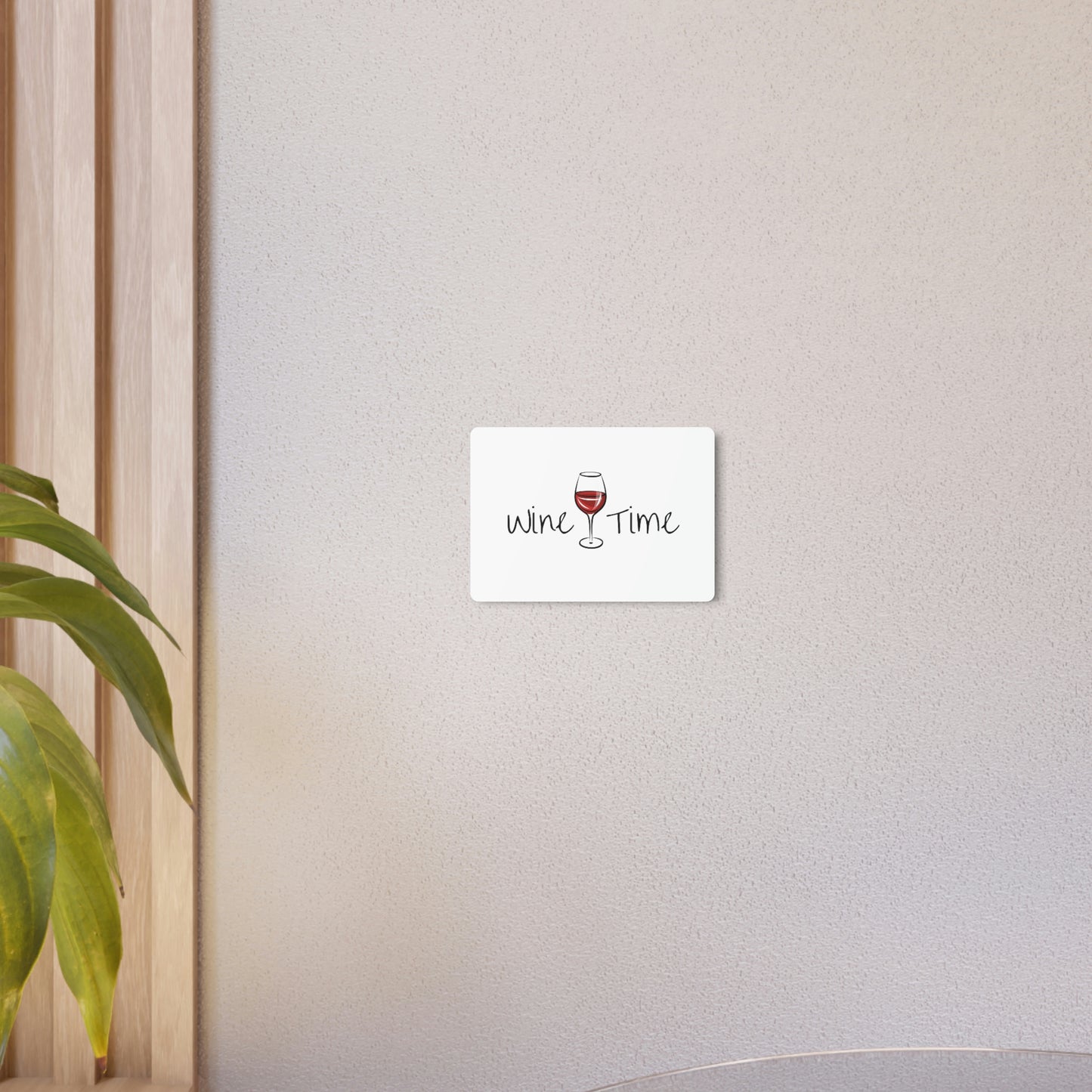 Wine Time Metal Art Sign