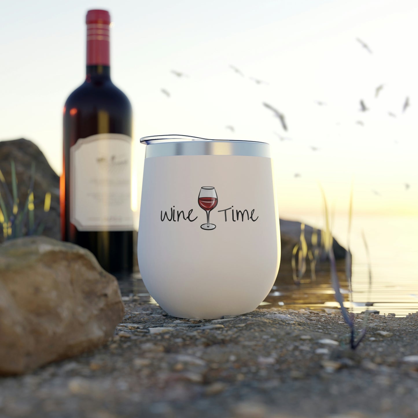 Wine Time Copper Vacuum Insulated Cup, 12oz
