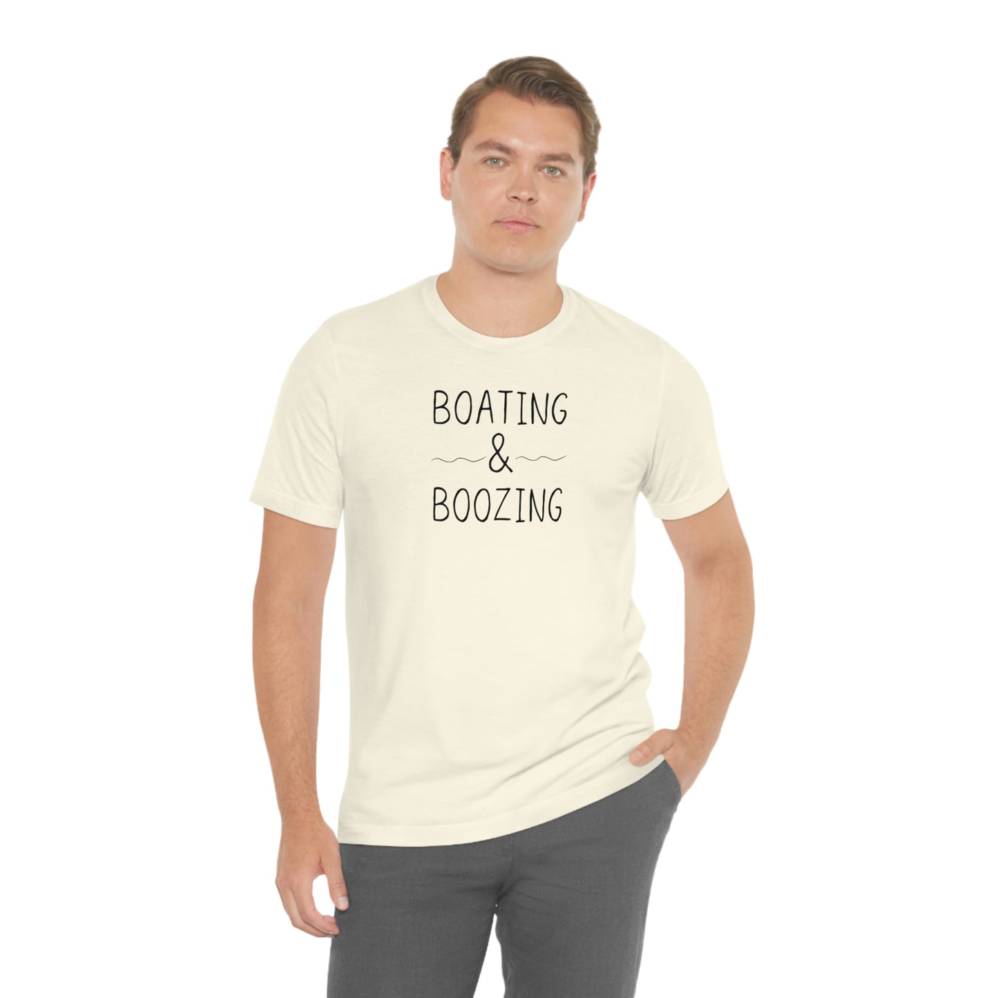 Boating & Boozing Unisex Jersey Short Sleeve Tee