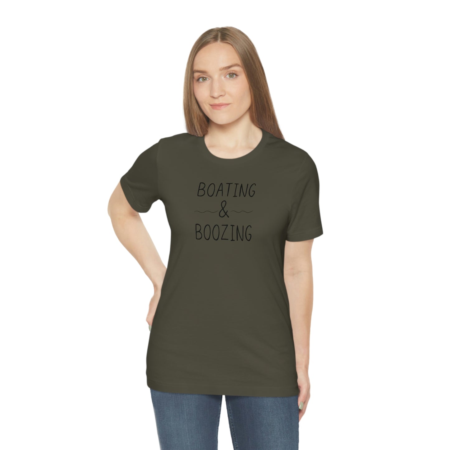Boating & Boozing Unisex Jersey Short Sleeve Tee