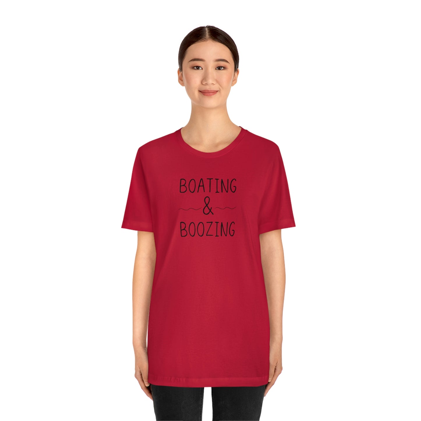 Boating & Boozing Unisex Jersey Short Sleeve Tee