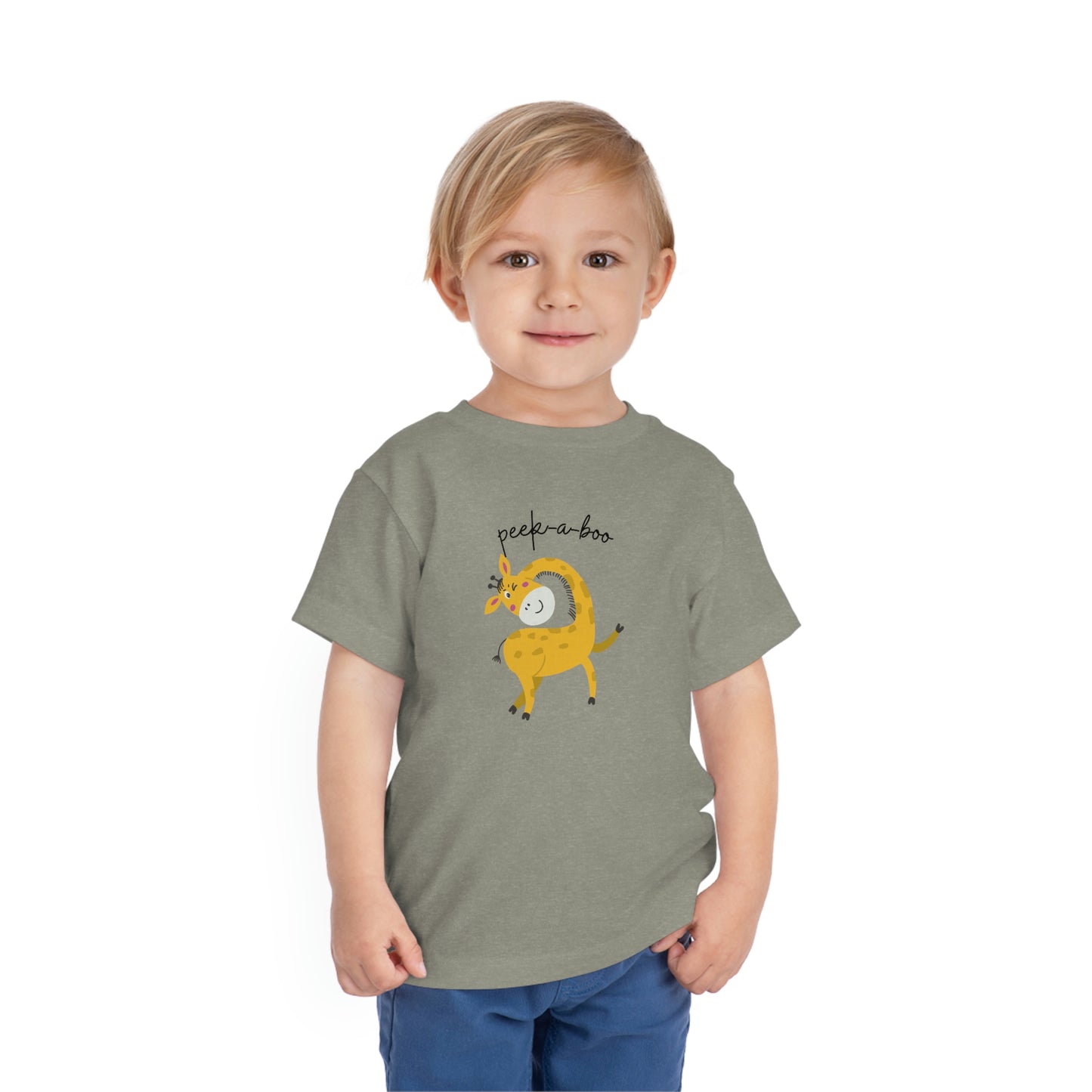 Giraffe Toddler Short Sleeve Tee