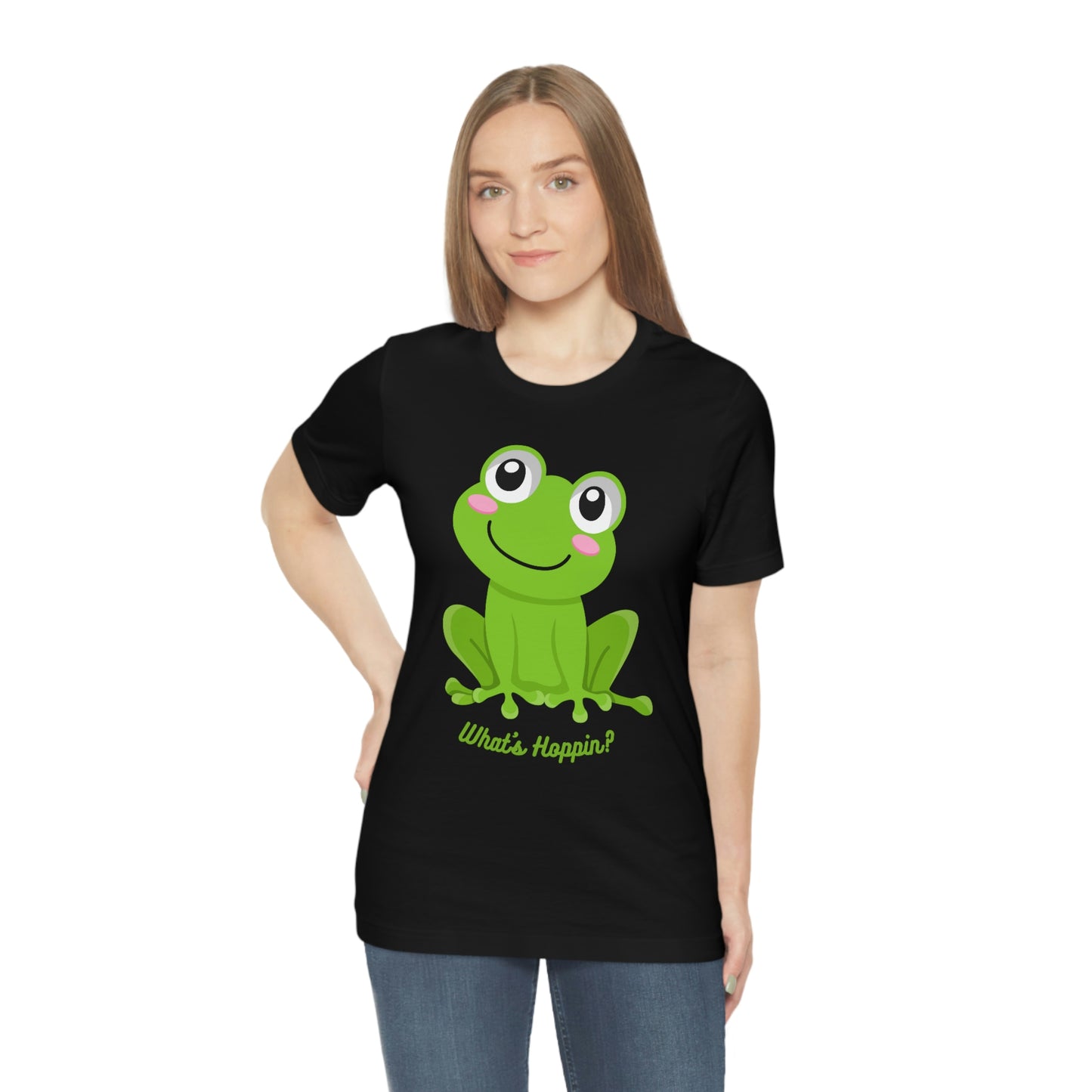 What's Hoppin? Frog Unisex Jersey Short Sleeve Tee