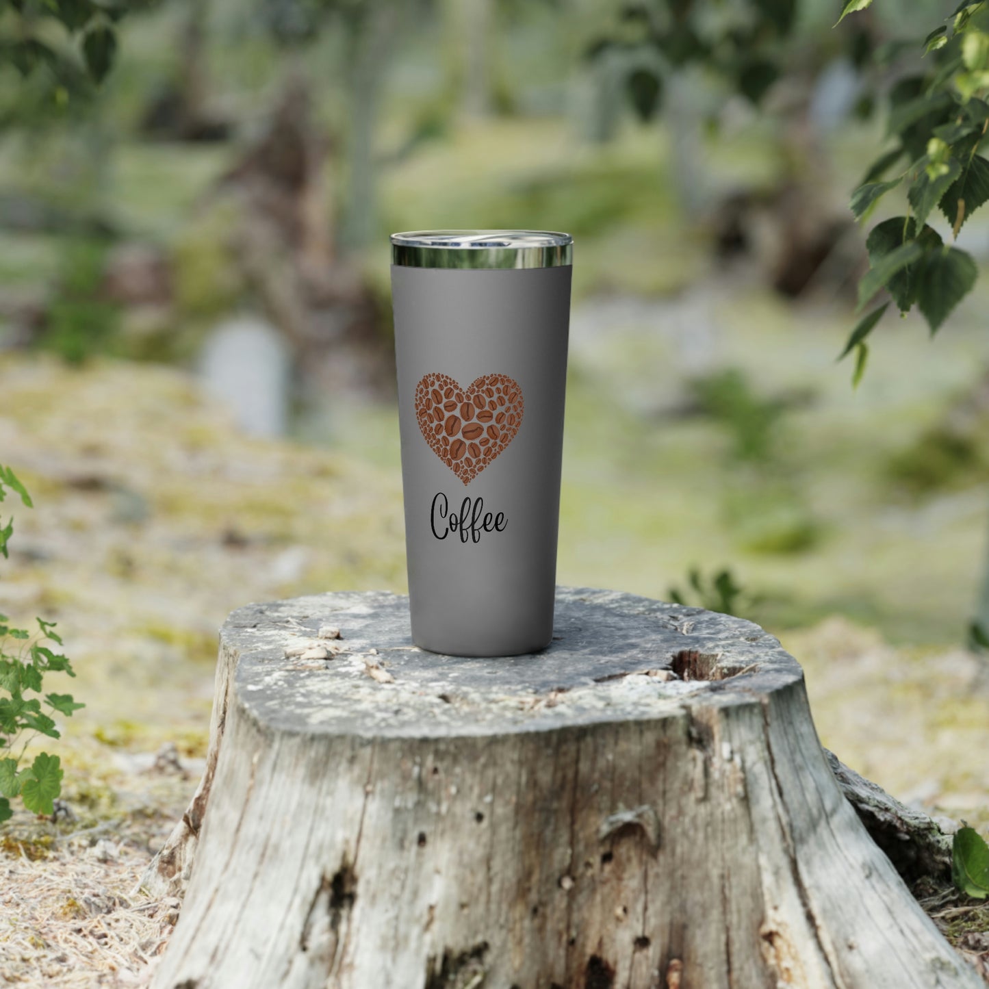 Coffee Heart Copper Vacuum Insulated Tumbler, 22oz