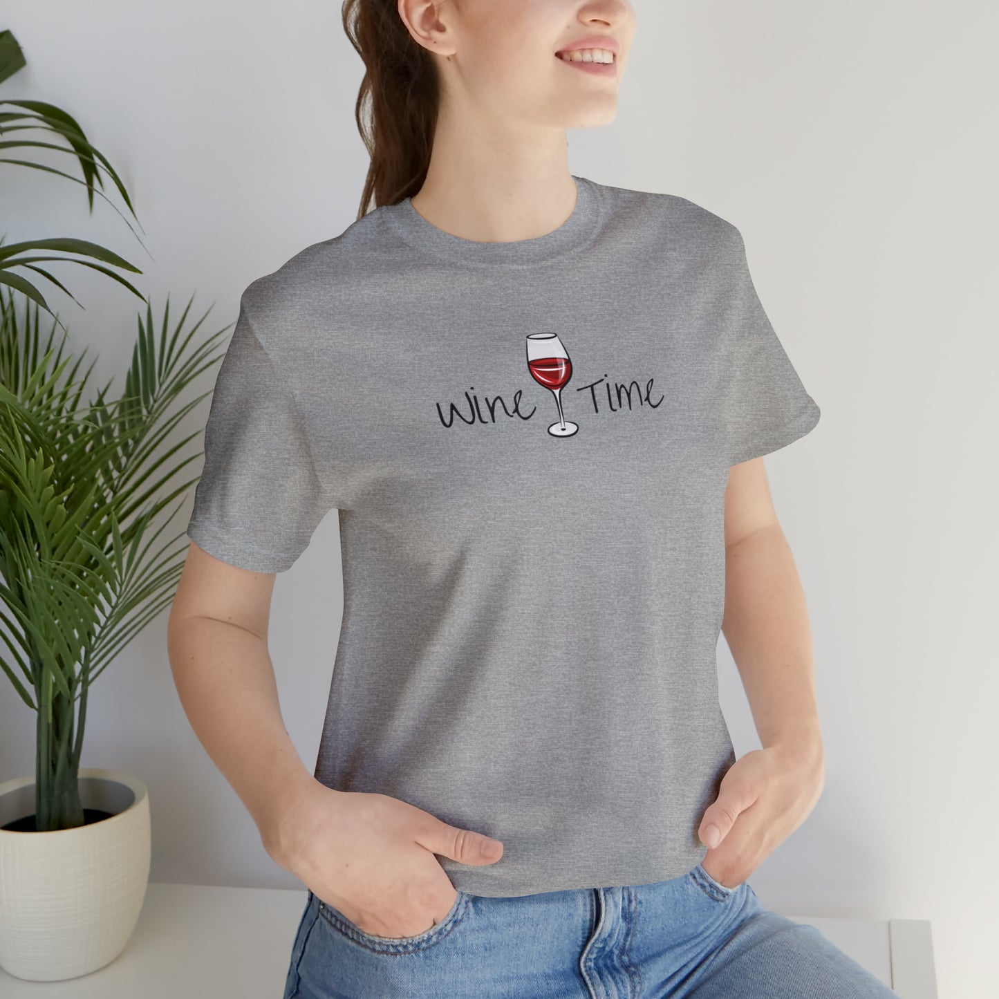 Wine Time Unisex Jersey Short Sleeve Tee