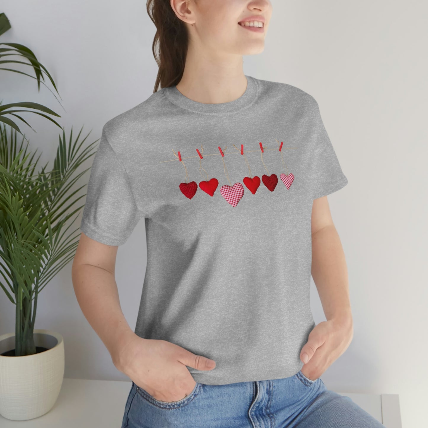 Heart String Unisex Jersey Short Sleeve Tee