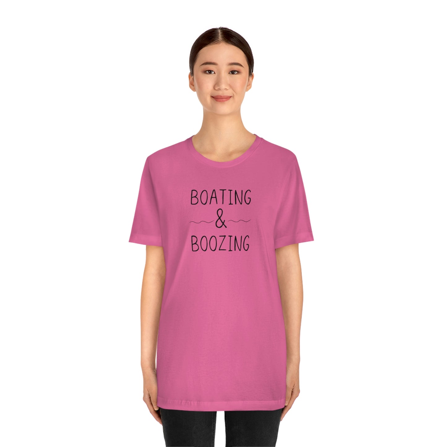 Boating & Boozing Unisex Jersey Short Sleeve Tee