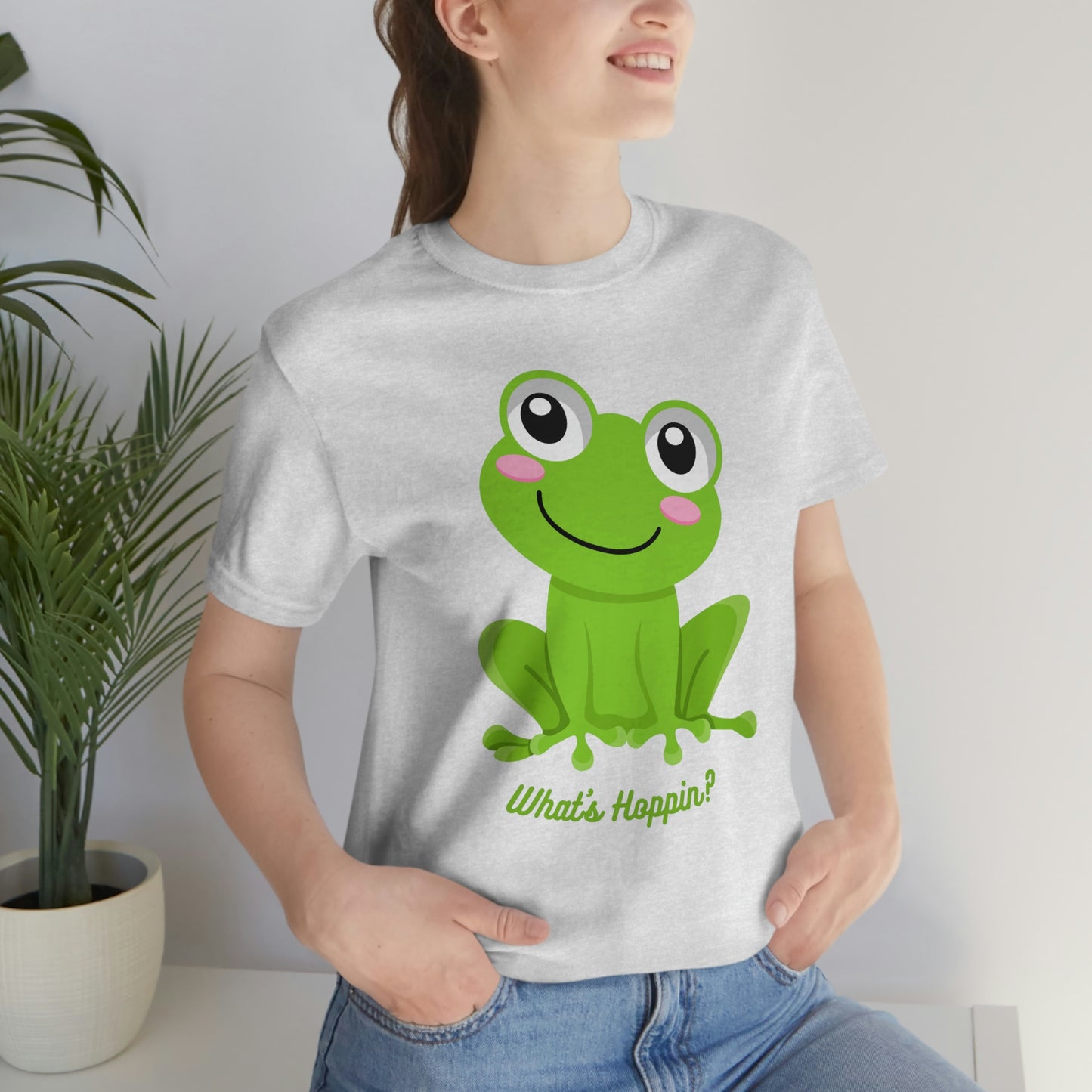 What's Hoppin? Frog Unisex Jersey Short Sleeve Tee