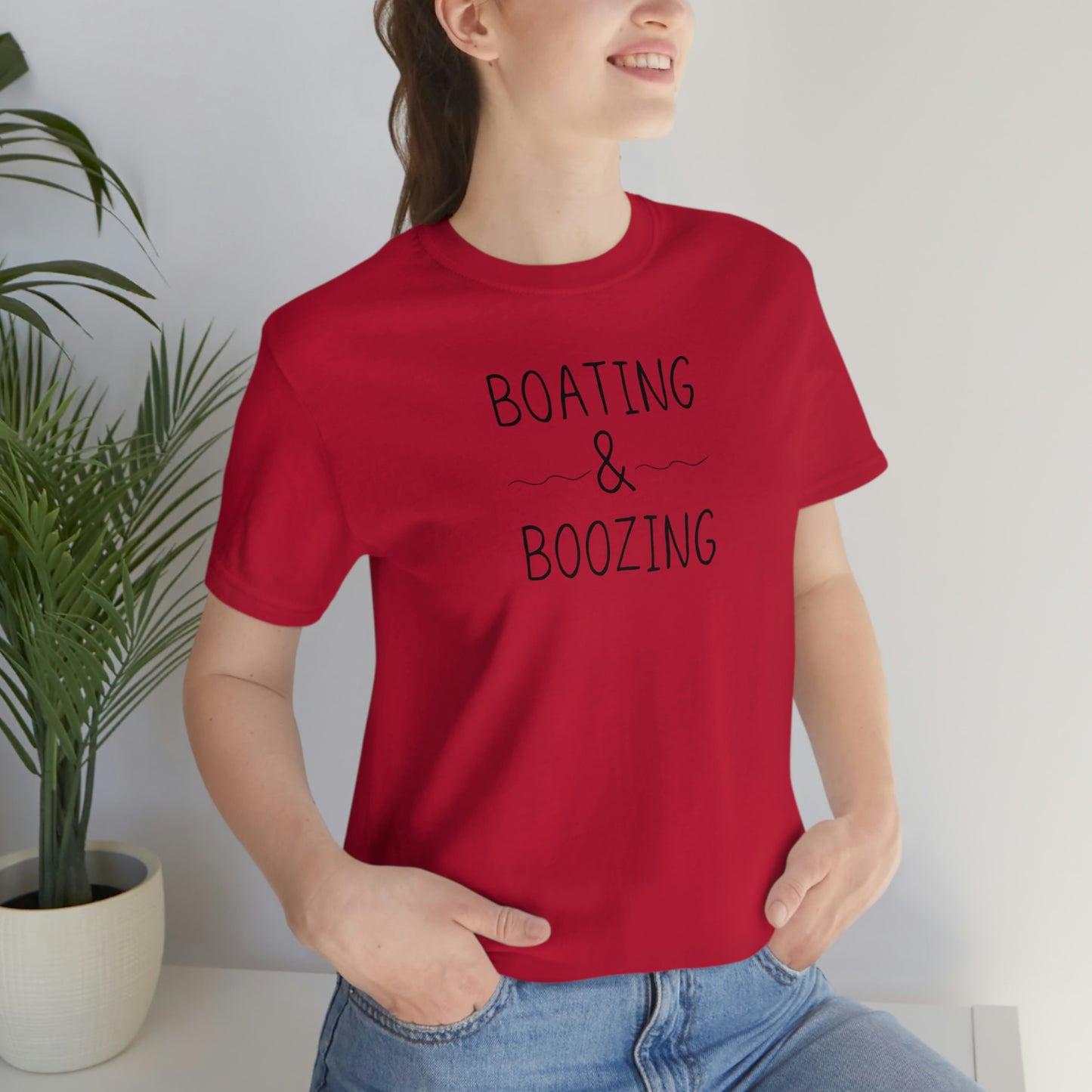 Boating & Boozing Unisex Jersey Short Sleeve Tee