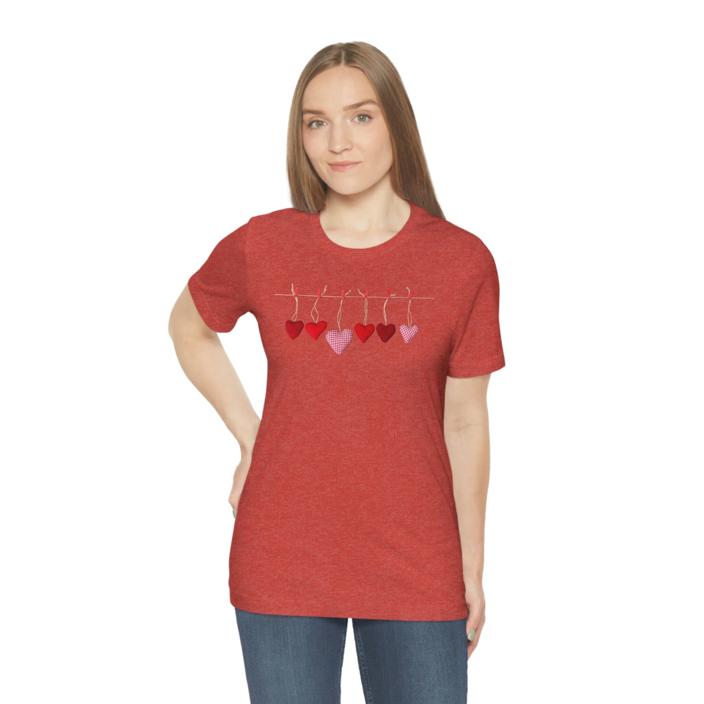 Heart String Unisex Jersey Short Sleeve Tee