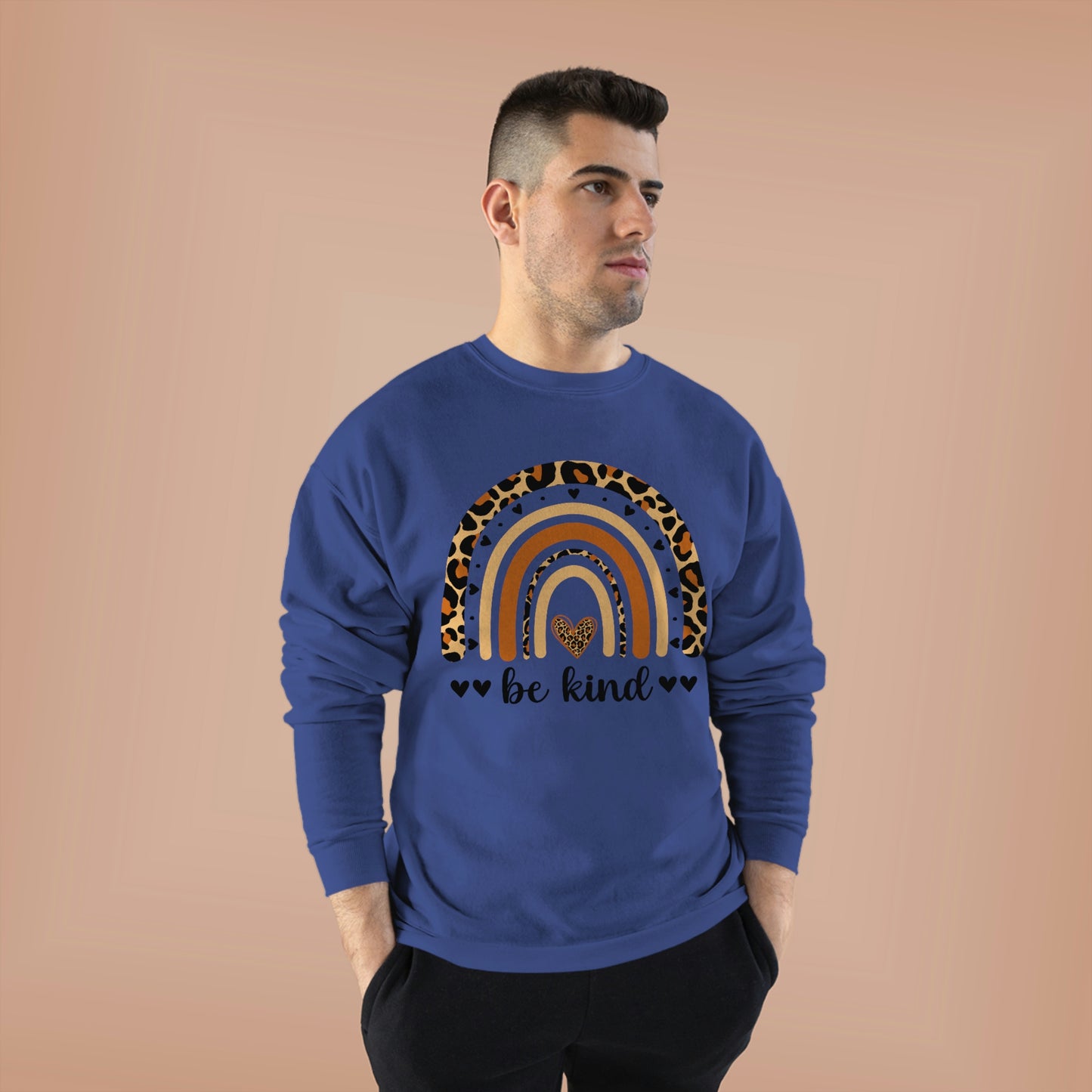Be Kind Rainbow Unisex EcoSmart® Crewneck Sweatshirt