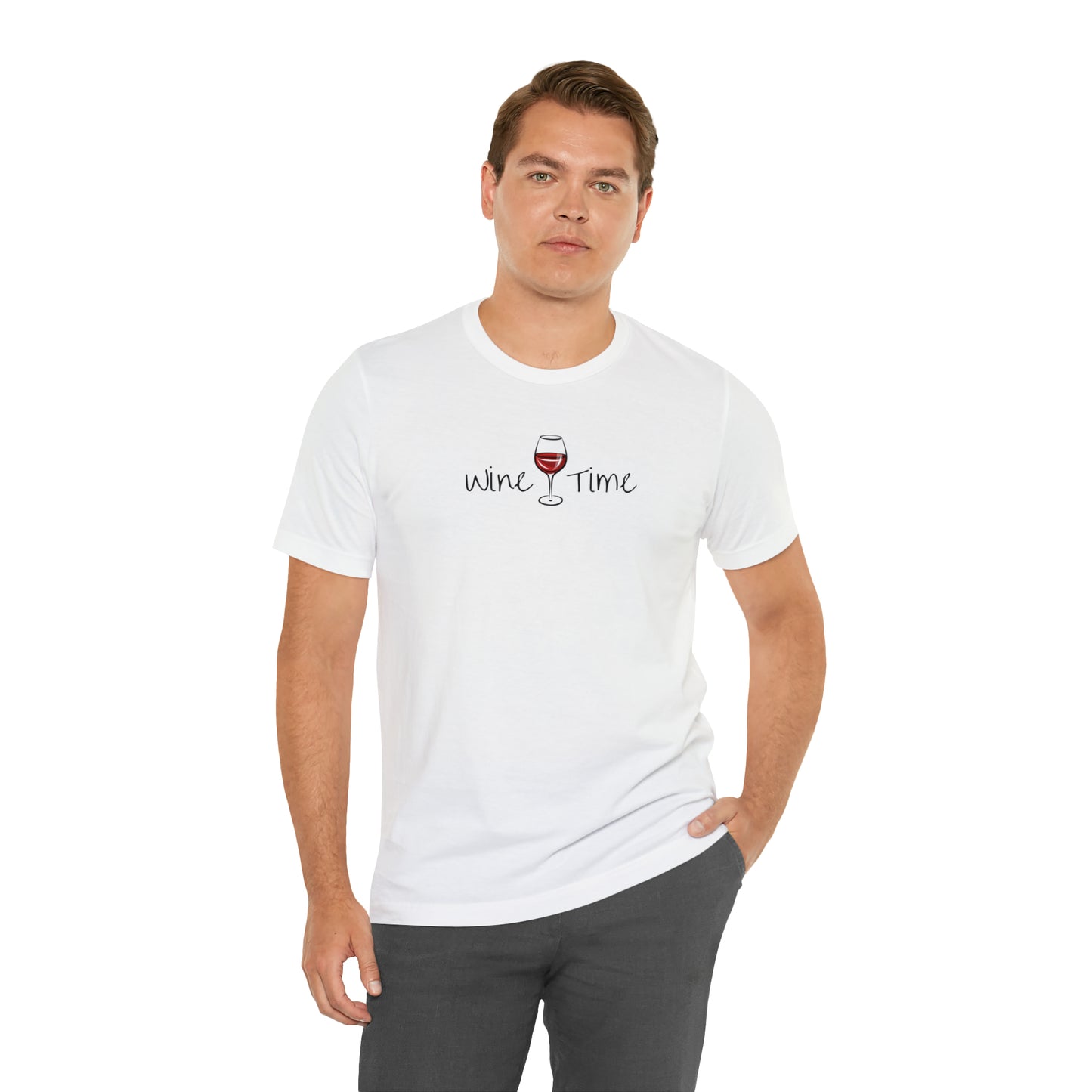 Wine Time Unisex Jersey Short Sleeve Tee