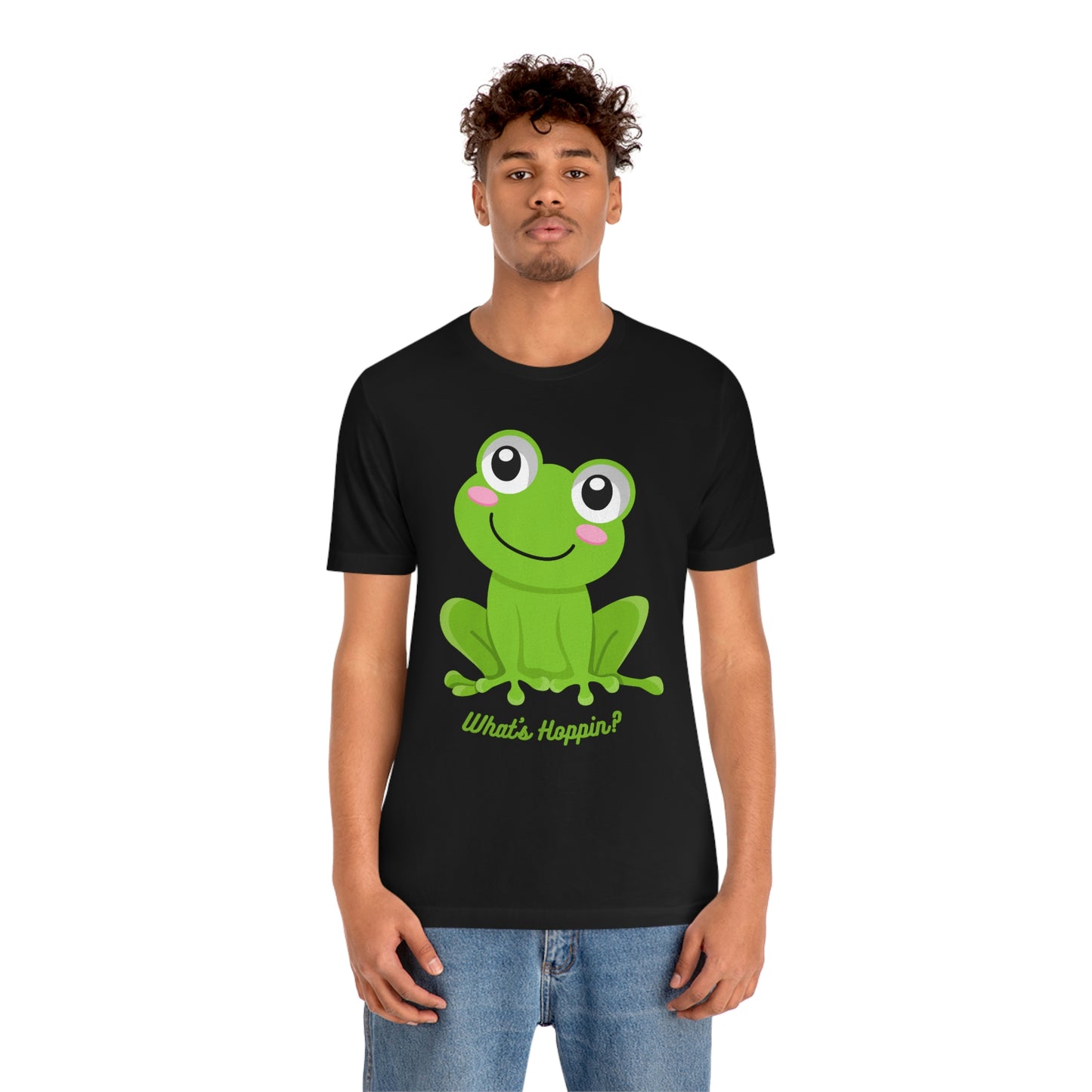 What's Hoppin? Frog Unisex Jersey Short Sleeve Tee