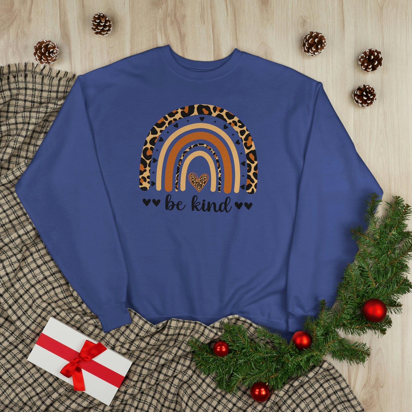 Be Kind Rainbow Unisex EcoSmart® Crewneck Sweatshirt