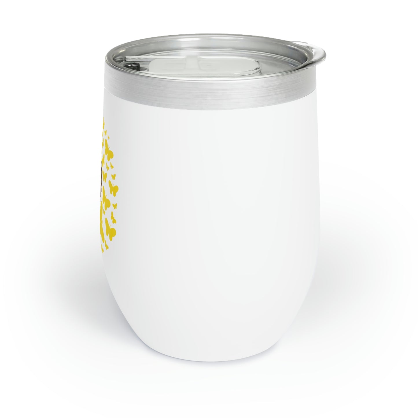 Butterfly Sunflower Chill Wine Tumbler