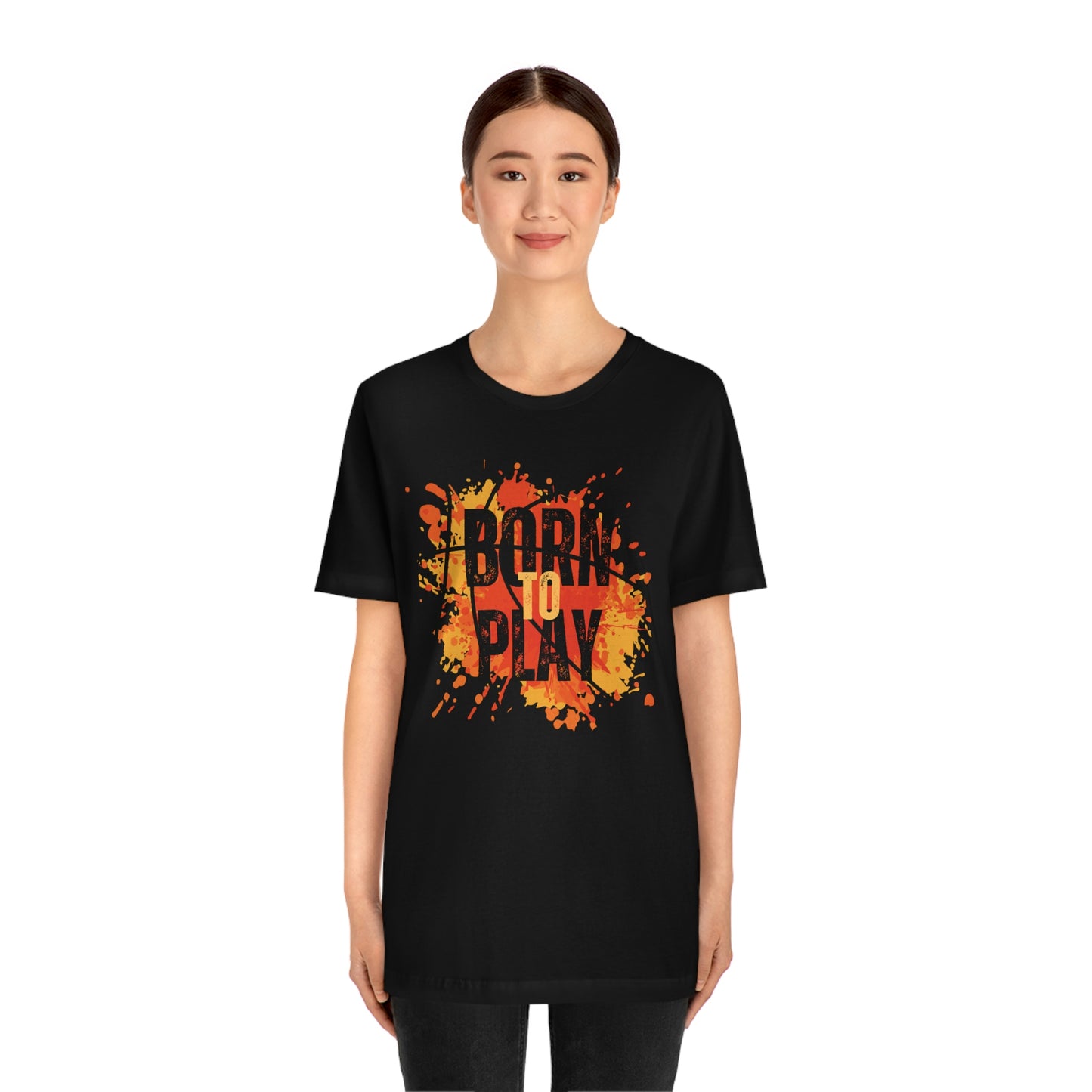 Born to Play BasketballUnisex Jersey Short Sleeve Tee