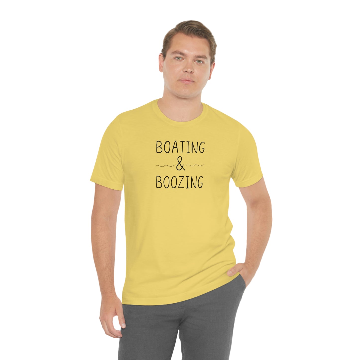 Boating & Boozing Unisex Jersey Short Sleeve Tee