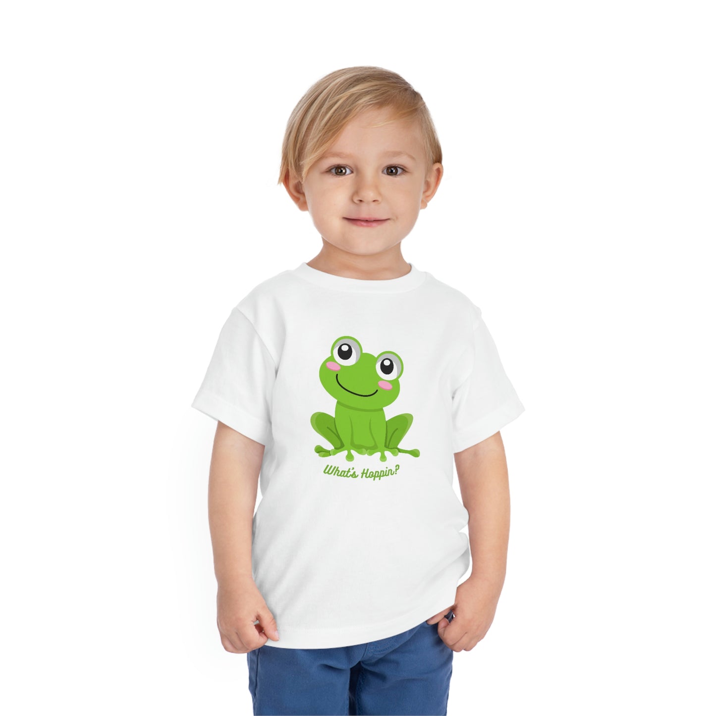 What's Hoppin? Frog Toddler Short Sleeve Tee
