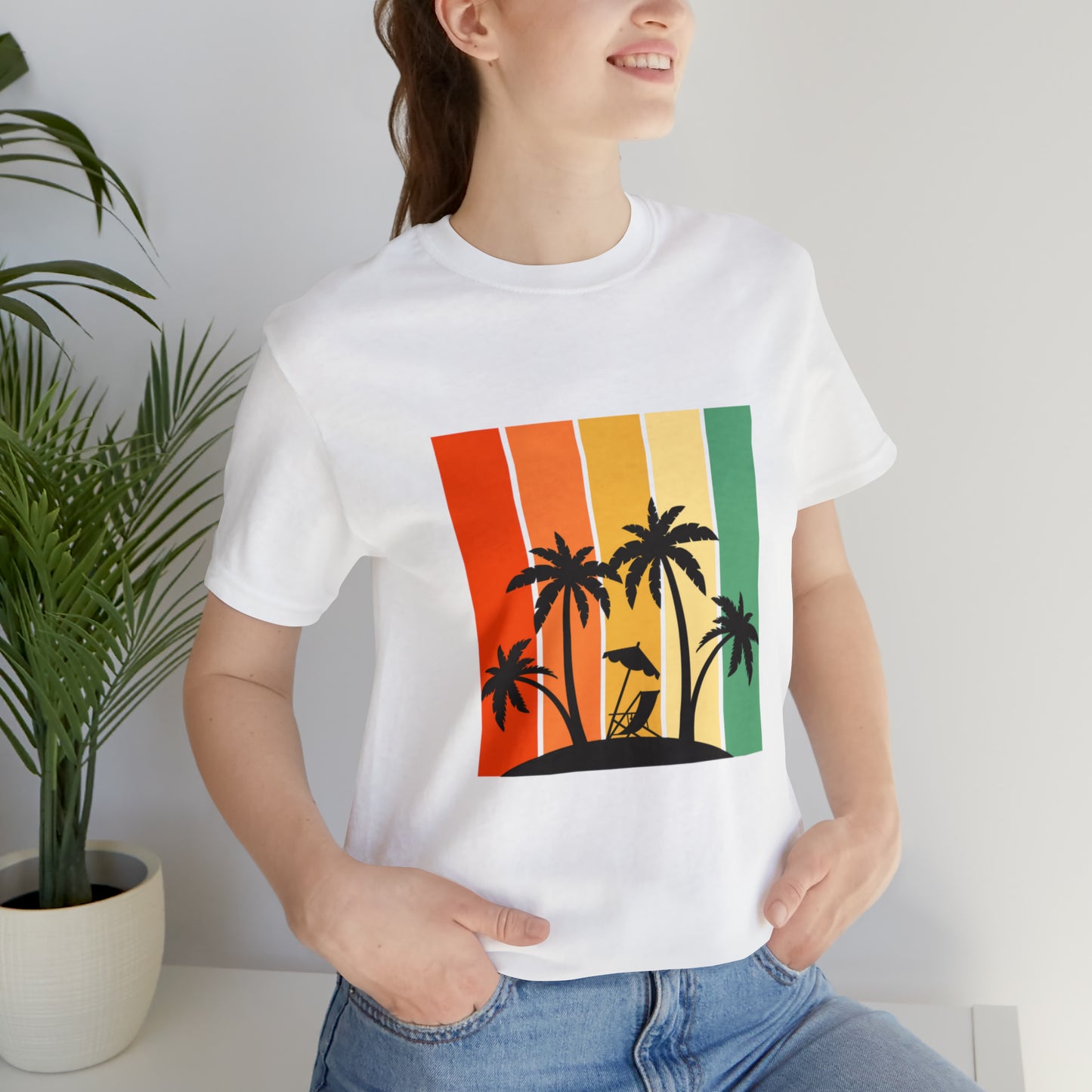 Summer Vibes Beach Paradise Unisex Jersey Short Sleeve Tee Shirt