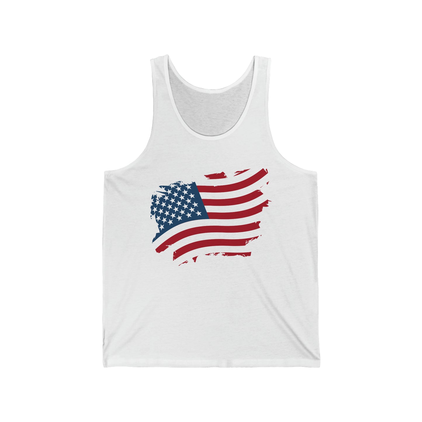 USA Flag Unisex Jersey Tank Top