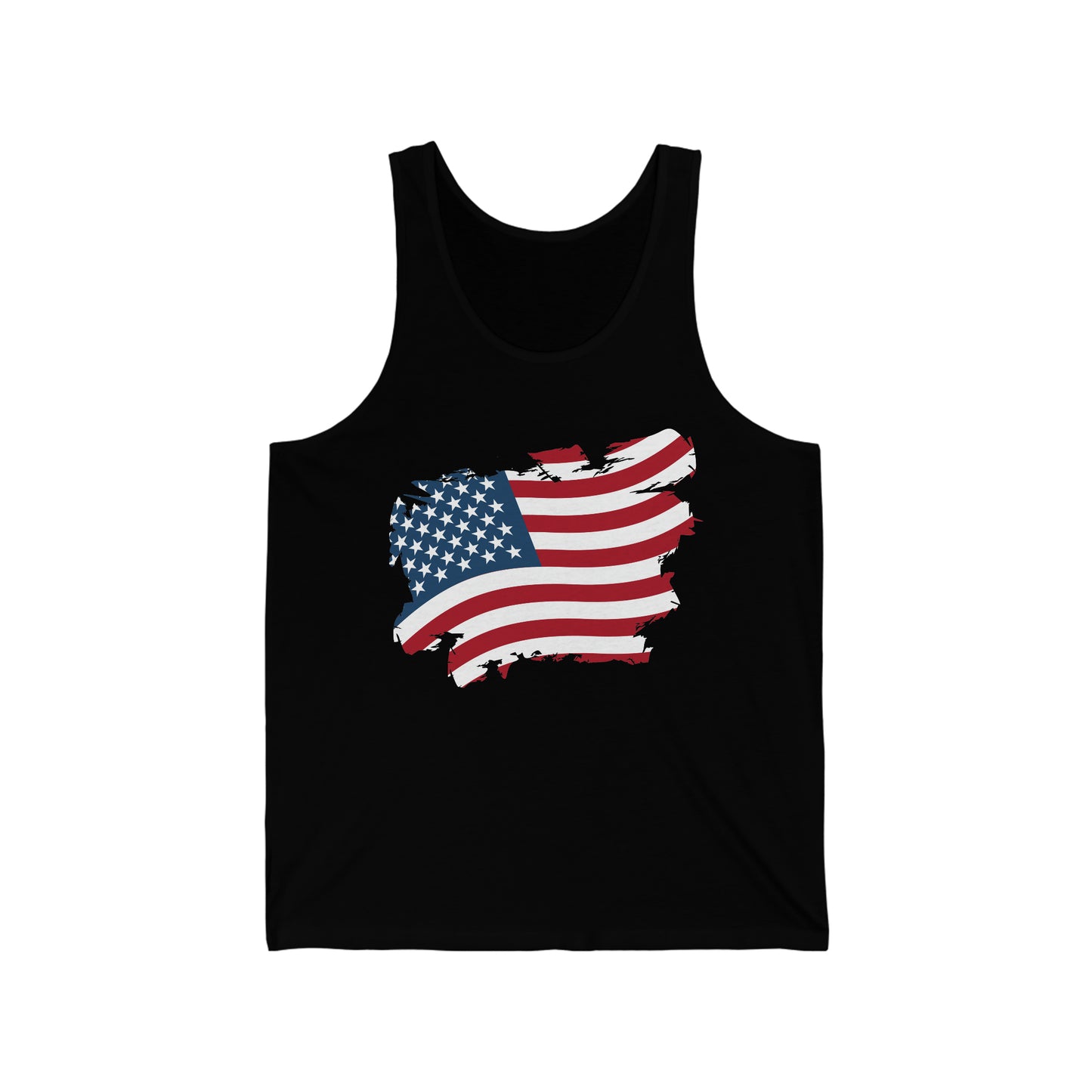 USA Flag Unisex Jersey Tank Top