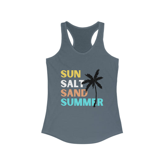 Sun Salt Sand Summer Women's Ideal Racerback Tank