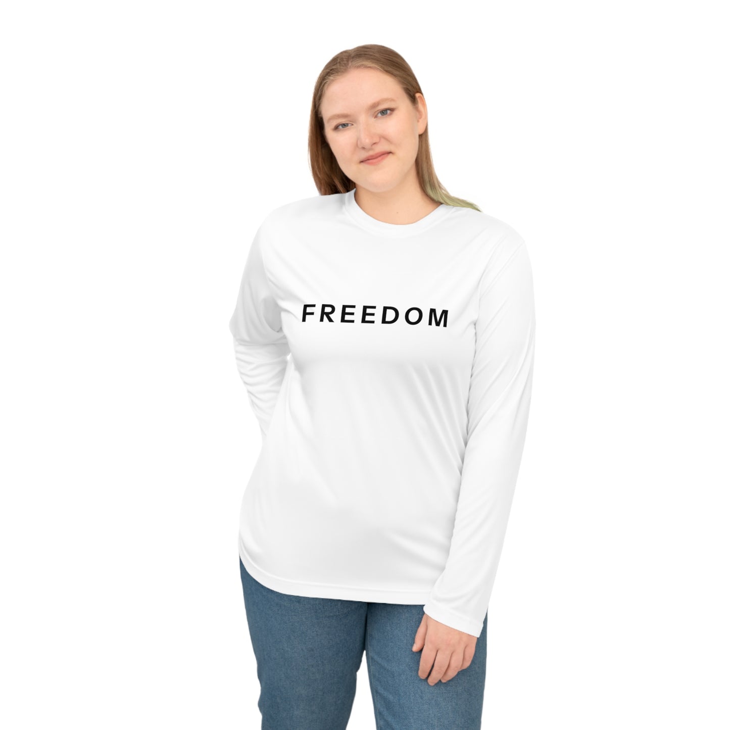 Freedom Long Sleeve Performance Shirt, Activewear for Men & Women, Workout Shirt, Fitness Gift, Sports Apparel, Year-Round Use