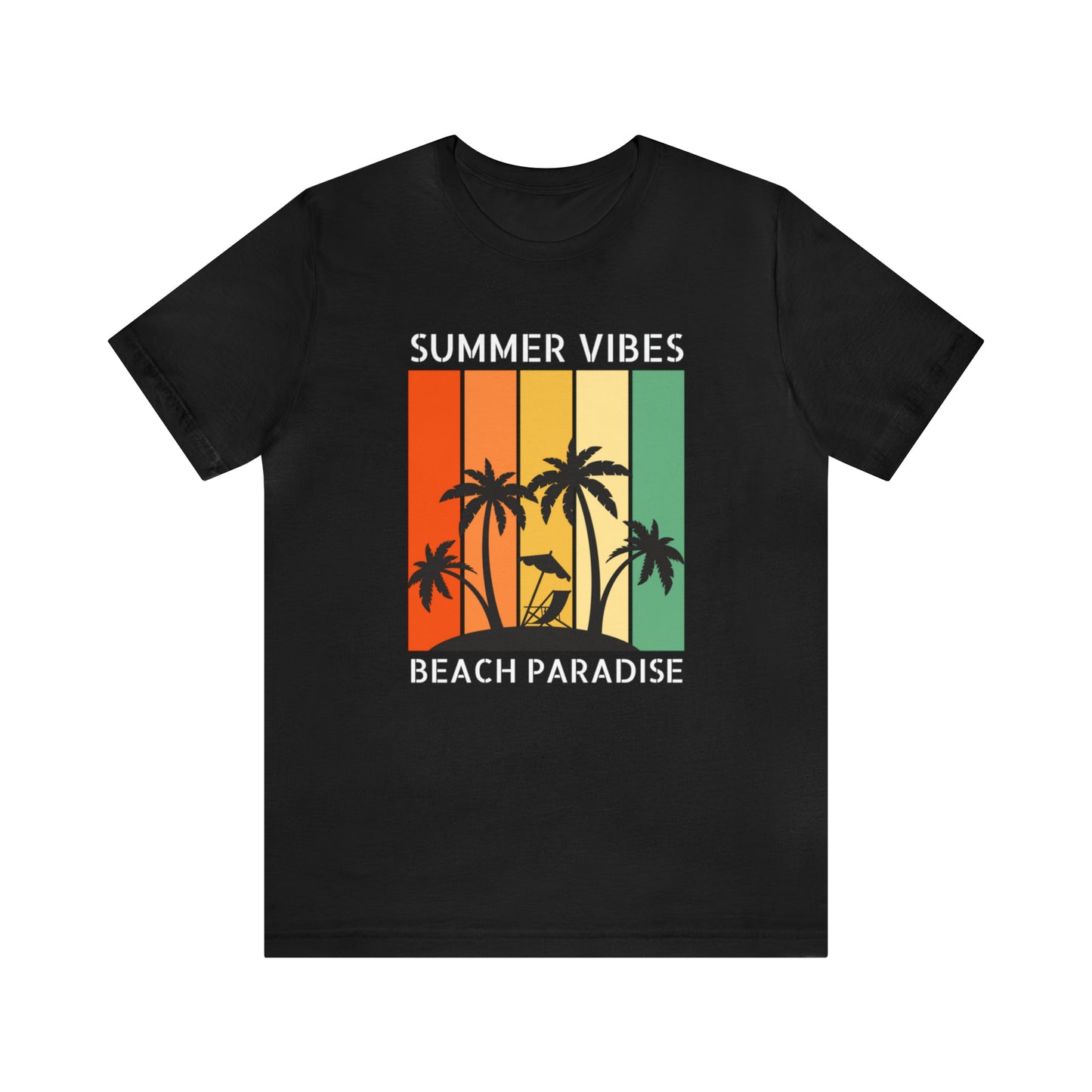 Summer Vibes Beach Paradise Unisex Jersey Short Sleeve Tee Shirt