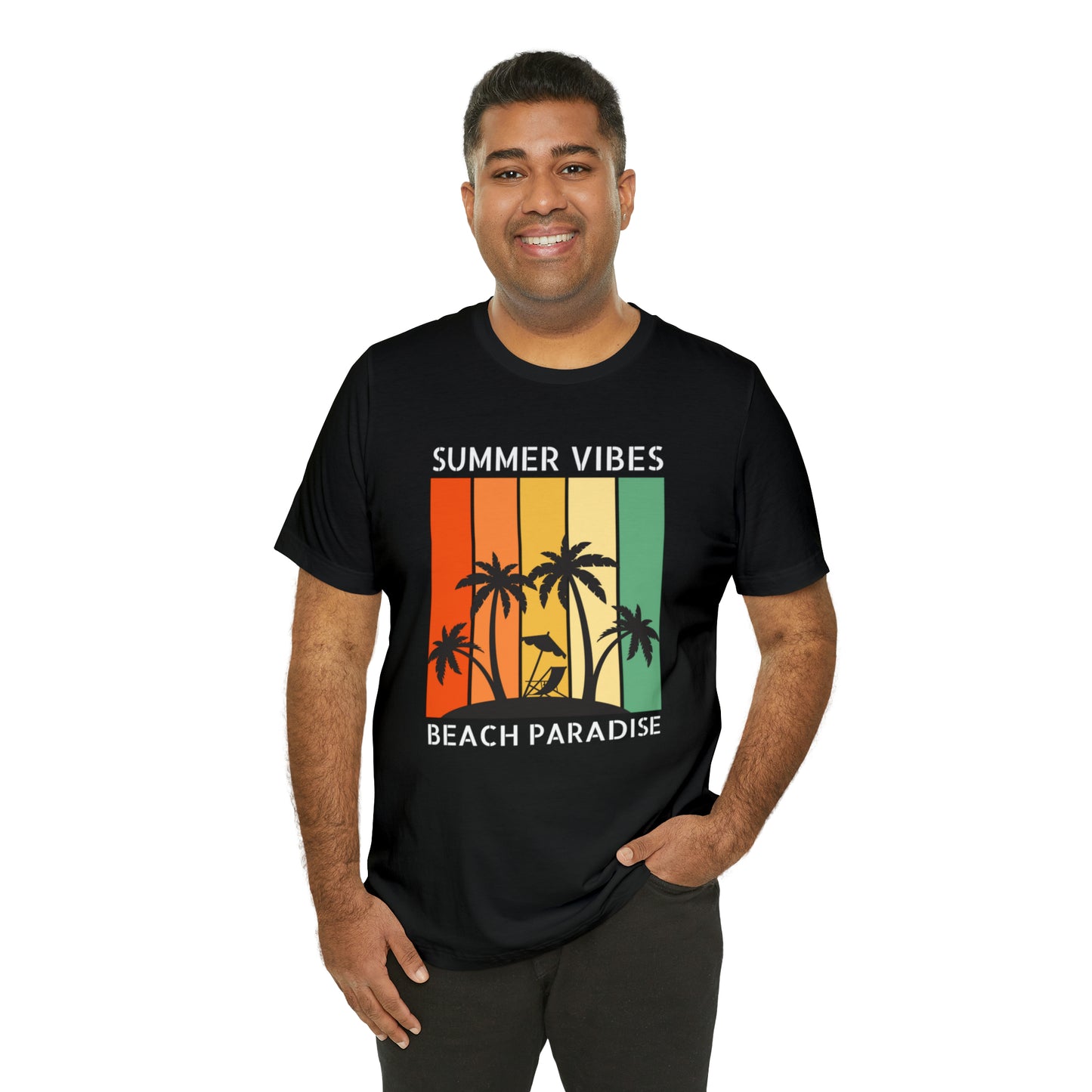 Summer Vibes Beach Paradise Unisex Jersey Short Sleeve Tee Shirt