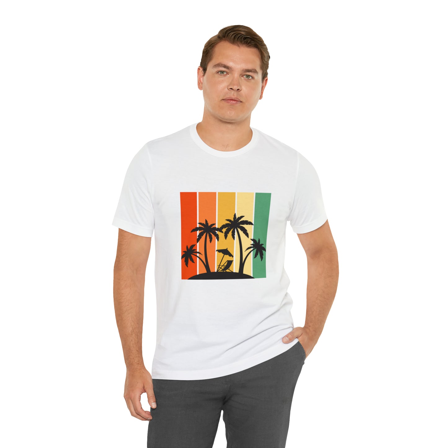 Summer Vibes Beach Paradise Unisex Jersey Short Sleeve Tee Shirt