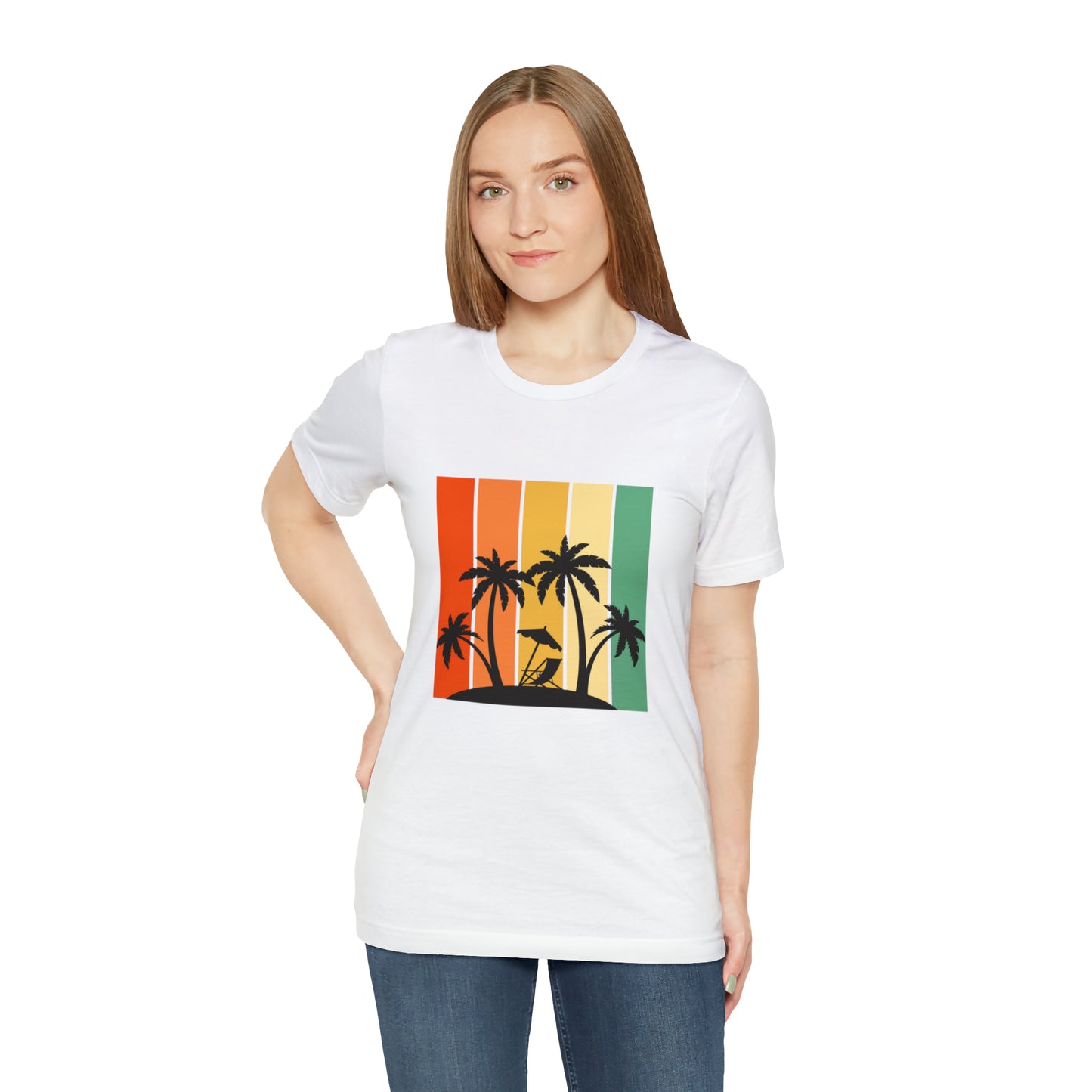 Summer Vibes Beach Paradise Unisex Jersey Short Sleeve Tee Shirt