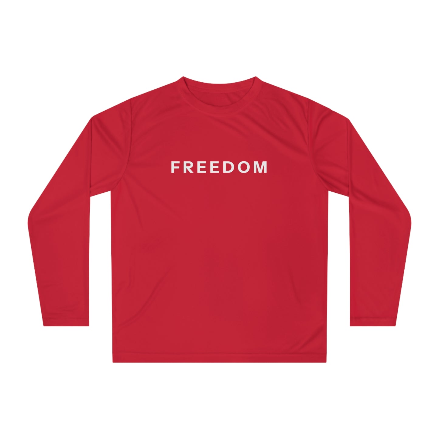 Freedom Long Sleeve Performance Shirt, Activewear for Men & Women, Workout Shirt, Fitness Gift, Sports Apparel, Year-Round Use