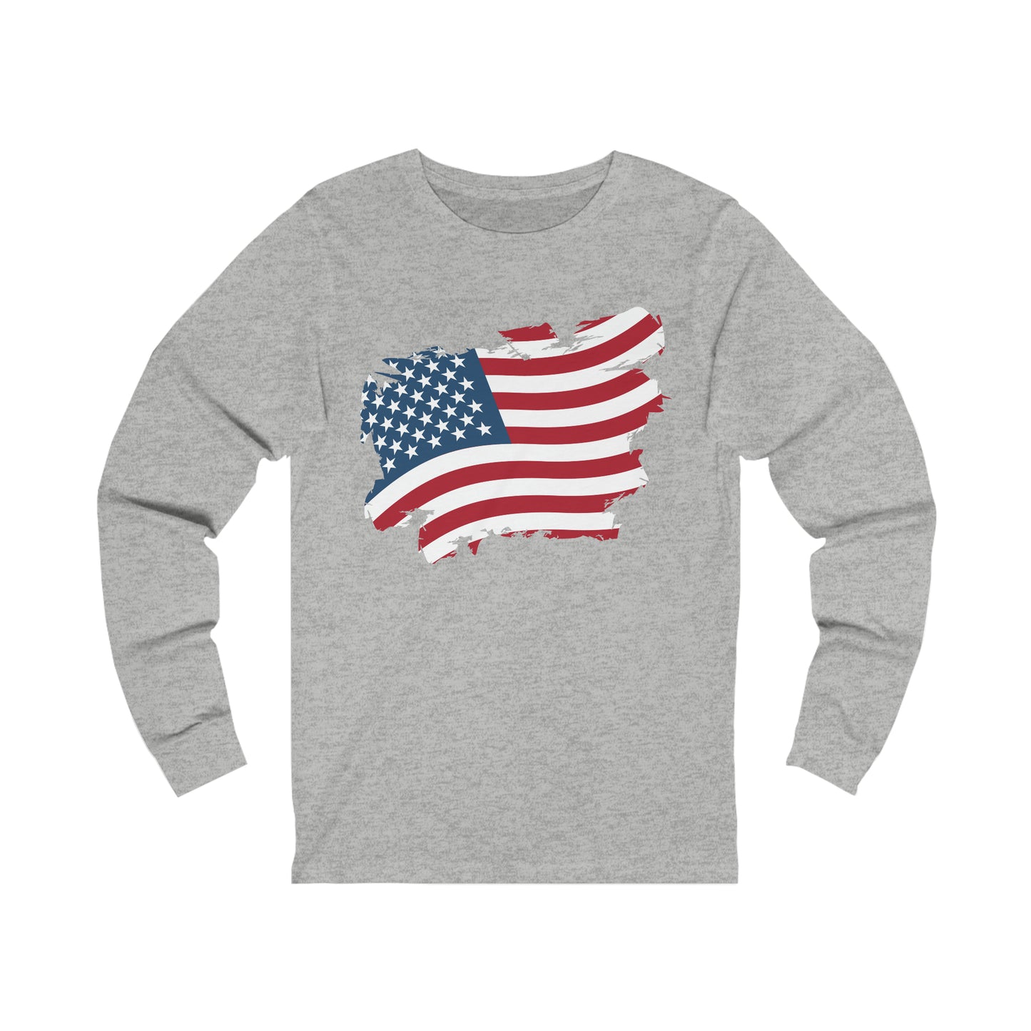 USA Flag Unisex Jersey Long Sleeve Tee