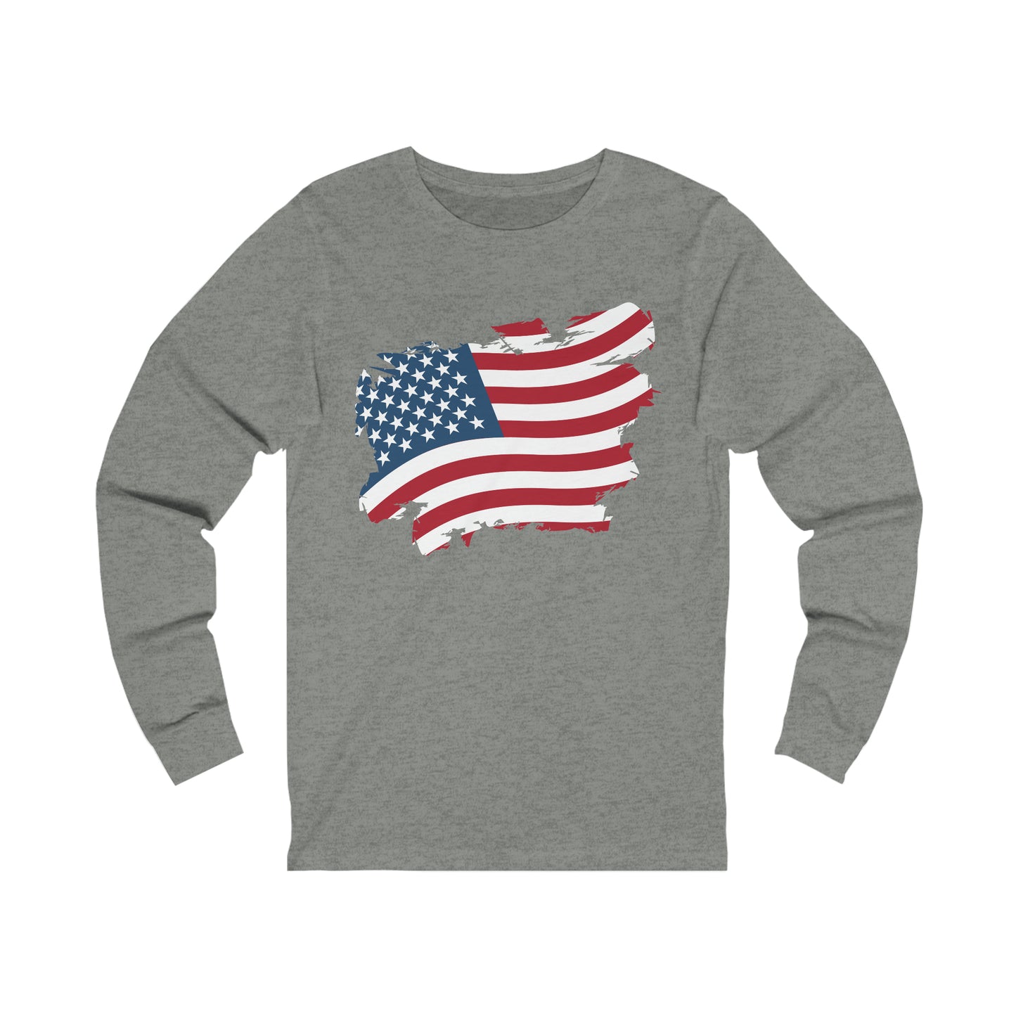 USA Flag Unisex Jersey Long Sleeve Tee