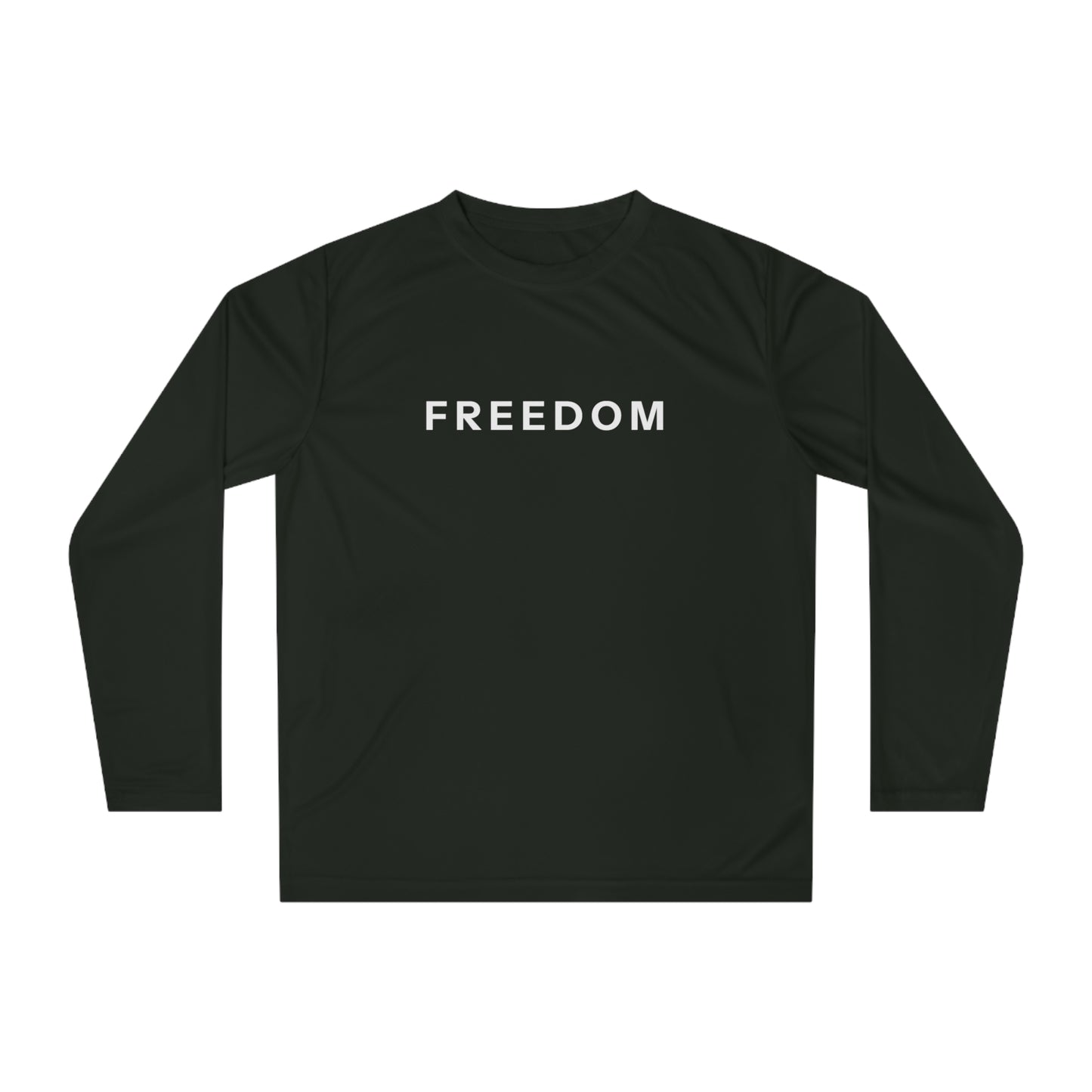 Freedom Long Sleeve Performance Shirt, Activewear for Men & Women, Workout Shirt, Fitness Gift, Sports Apparel, Year-Round Use