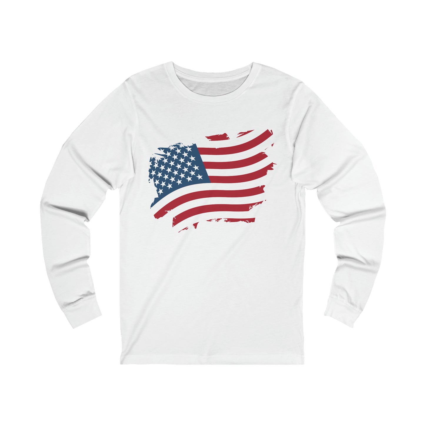 USA Flag Unisex Jersey Long Sleeve Tee