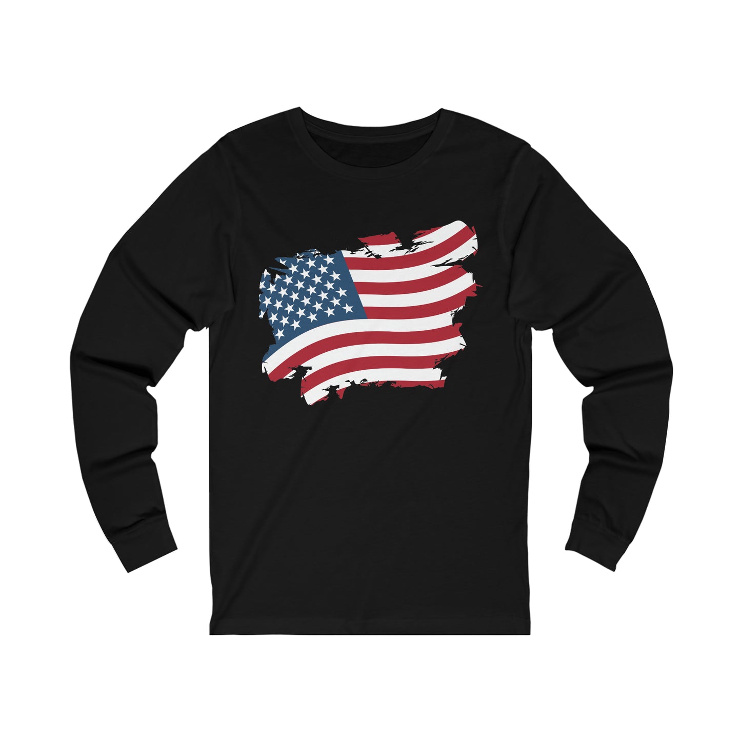 USA Flag Unisex Jersey Long Sleeve Tee