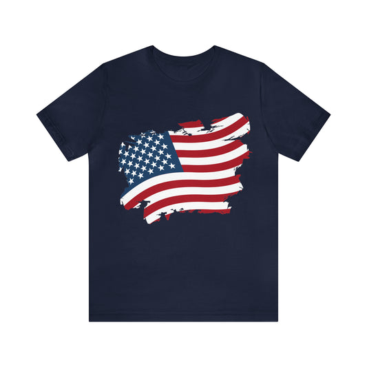 USA Flag Unisex Jersey Short Sleeve Tee Shirt