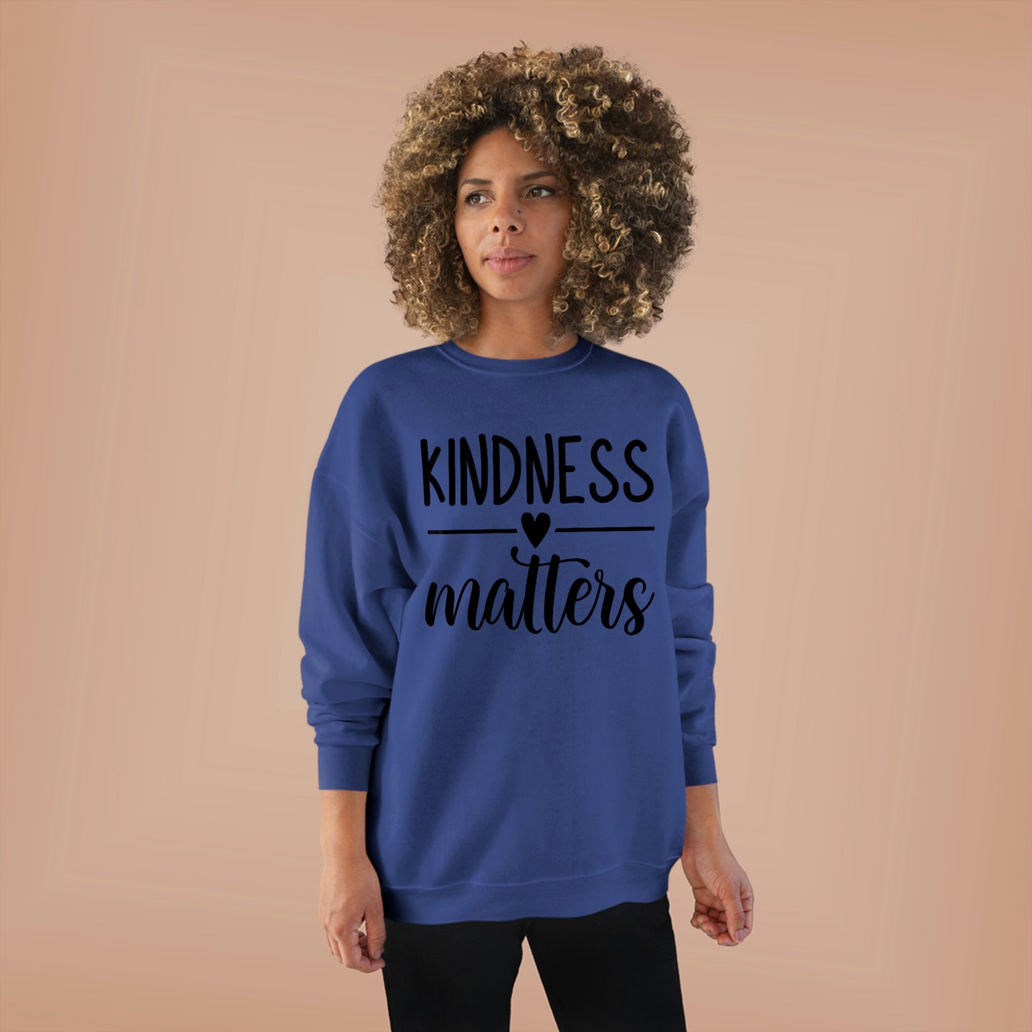 Kindness Matters Unisex EcoSmart® Crewneck Sweatshirt