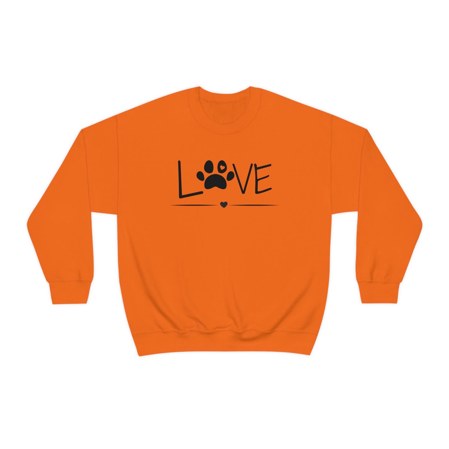 Love Paw Unisex Heavy Blend Crewneck Sweatshirt