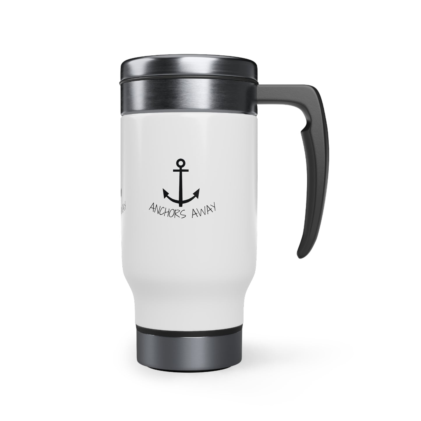 Anchors Away Stainless Steel Travel Mug with Handle, 14oz